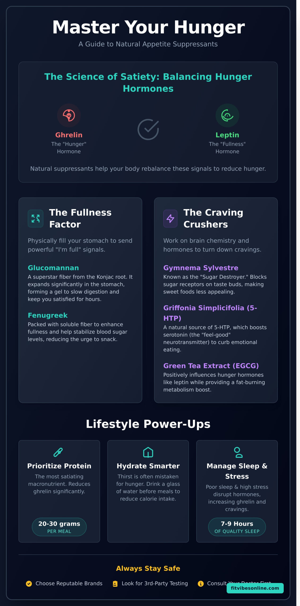 Natural Appetite Suppressants: The Ultimate 2025 Guide to Control Hunger - Infographic