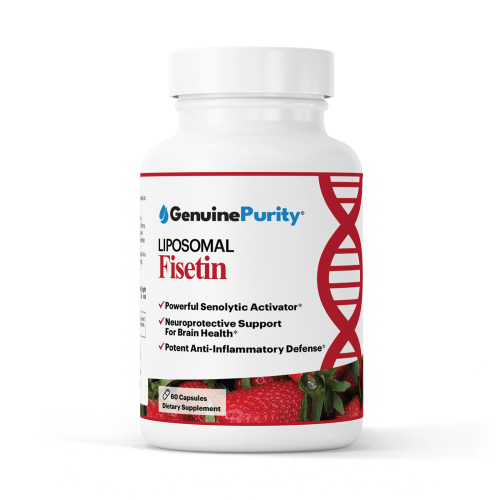 GenuinePurity® Liposomal Fisetin 150mg – Clinically Studied Senolytic for Cellular Health, Inflammation Support & Healthy Aging