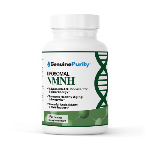 GenuinePurity® NMNH – 98% Pure Liposomal NMNH for 200% Higher NAD+ Boost & 5X Longer Support