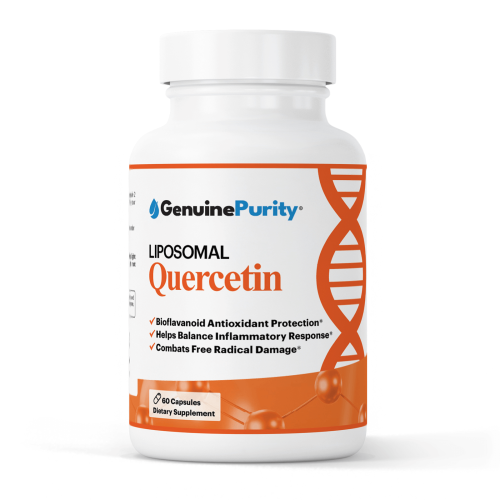 GenuinePurity® Liposomal Quercetin – Clinically Dosed Senolytic for Anti-Aging, Inflammation & Cellular Health Support