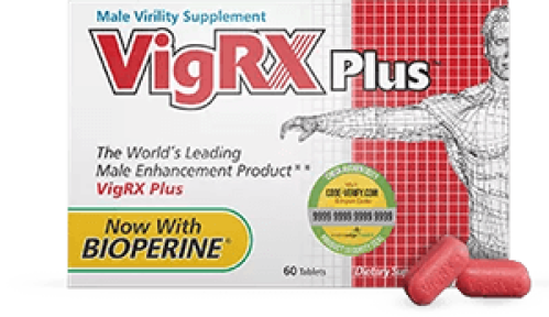 VigRX Plus® Natural Male Enhancement Supplement – Improve Erection Strength, Stamina & Sexual Performance (30–180 Day Supply)